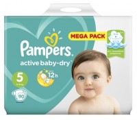 Подгузники Pampers Active baby-dry junior 5, 11-16 кг, 90шт