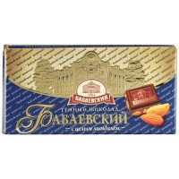 Шоколад Бабаевский темный с цельным миндалем 100г