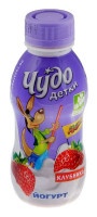 Йогурт питьевой Чудо Детки клубника 2,2%, 200 гр