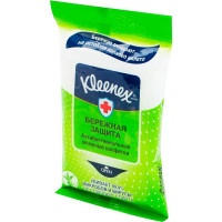 Салфетки Kleenex Protect антибактериальные влажные с маслом Ши и Алоэ Вера 10шт