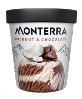 Мороженое Кокос-Шоколад Monterra, 480 мл, БЗМЖ