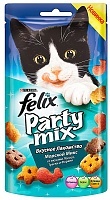 Лакомство для кошек Felix Party Mix Морской микс, 60г
