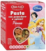 Макаронные изделия Dalla Costa Disney "Принцесса" со шпинатом и томатами, 250г