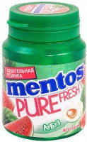 Жевательная резинка Mentos Pure fresh со вкусом арбуза 54г