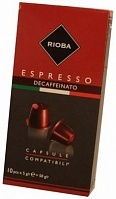 Кофе Rioba Decaffeinato в капсулах 10*5г