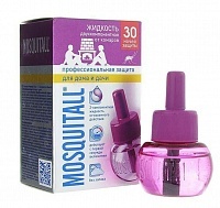 Жидкость Mosquitall Профессиональная защита от комаров мокрецов москитов 30 ночей, 30мл