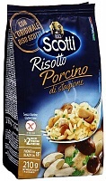Рис Riso Scotti Risotto al Porcino Ризотто c белыми грибами 210г