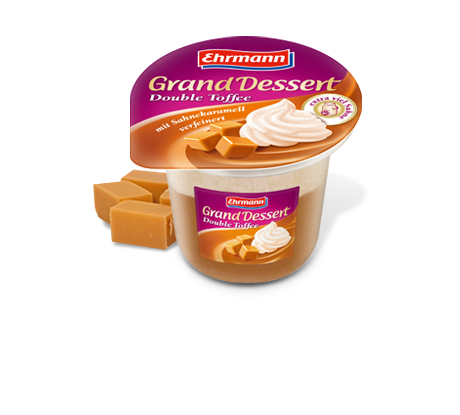 Пудинг Ehrmann Grand Dessert double toffe, 200г