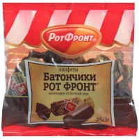 Конфеты Рот фронт Батончики шоколадно-сливочный вкус 250г