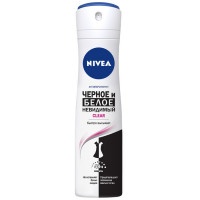 Дезодорант-спрей Nivea Clear Невидимая защита для черного и белого, 150 мл