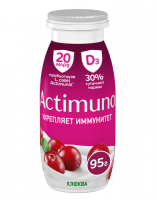 Напиток кисломолочный Actimuno / Актимуно клюква 1.5%, 95г