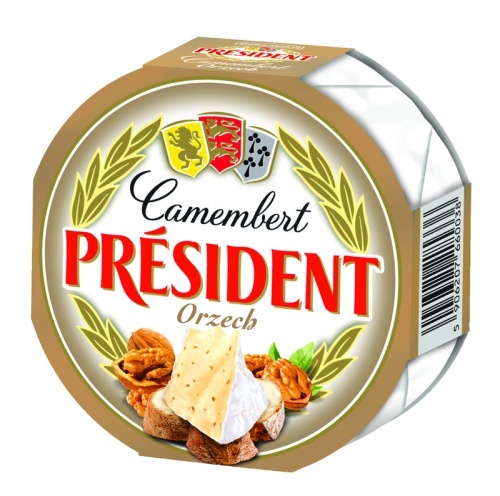 Сыр President камамбер с орехами 125г