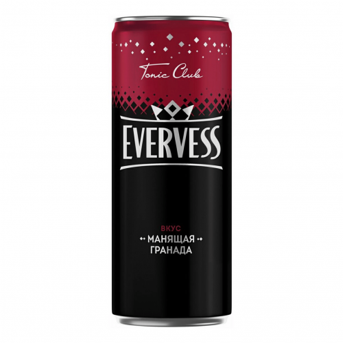 Газированный напиток Evervess с гранатом сильногазированный 0,33 л