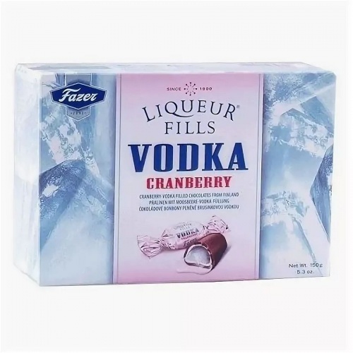 Конфеты Fazer Vodka клюква, 150г