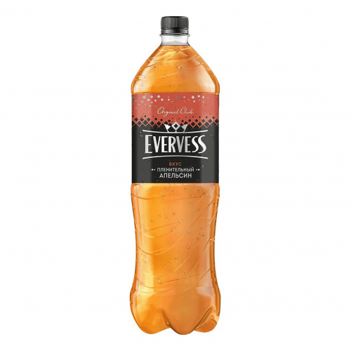 Газированный напиток Evervess Пленительный апельсин сильногазированный 1,5 л