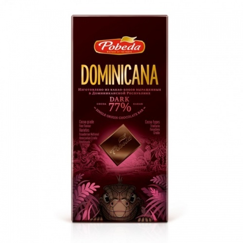 Шоколад Победа Вкуса Доминикана 77% горький 100г