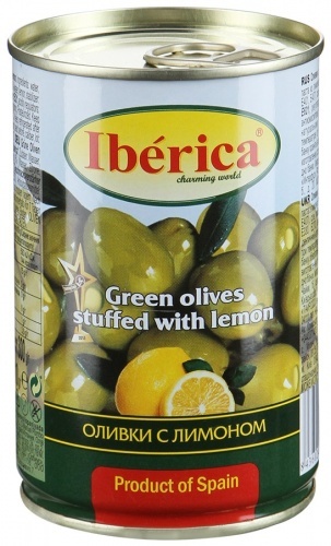 Оливки Iberica с лимоном 350г