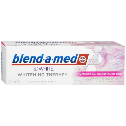 Зубная паста Blend-a-med 3D white Whitening therapy отбеливание для чувствительных зубов 75мл