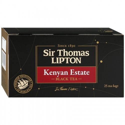 Чай Lipton Sir Thomas Kenyan Estate черный 25х2г