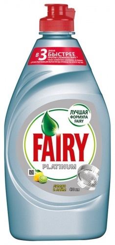 Средство Fairy Platinum для мытья посуды Лимон и лайм, 430 мл
