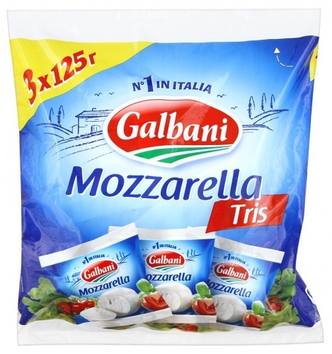 Сыр Galbani Mozzarella 45%, 3*125г