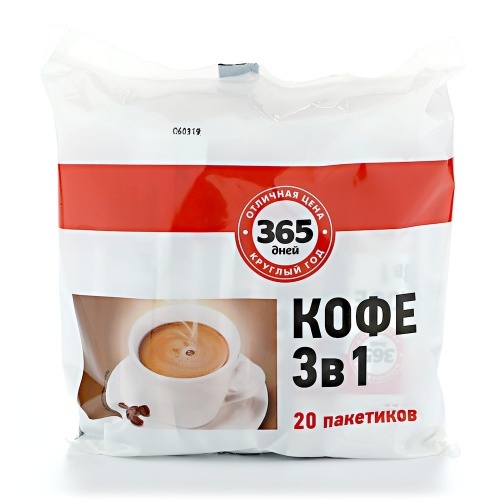 Кофе 365 Дней Classic 3 в 1 м/у 360г