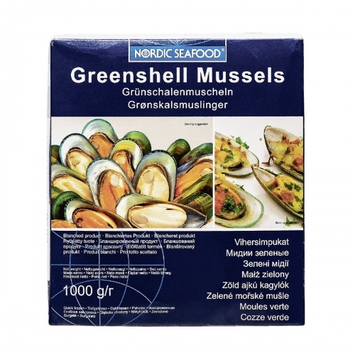 Мидии NORDIC SEAFOOD зеленые 1/2, 1 кг