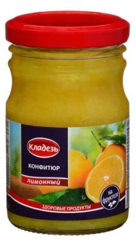 Конфитюр Кладезь лимонный на фруктозе 210г