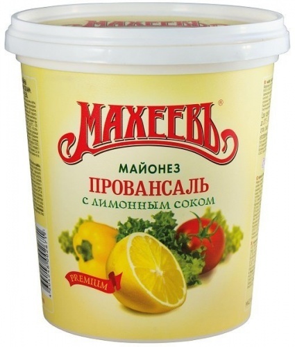 Майонез Махеевъ с лимонным соком 50,5%, 800г
