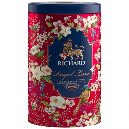 Чай Richard Royal Love черный листовой с ароматом бергамота и ванили 80г