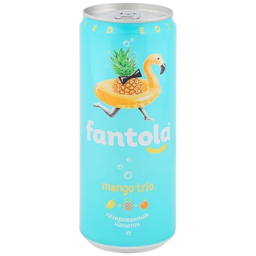 Напиток газированный Черноголовка Fantola Mango Trio сильногазированный 0.33 л