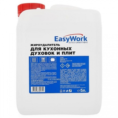Средство EasyWork для чистки кухонных и духовок и плит, 5 л