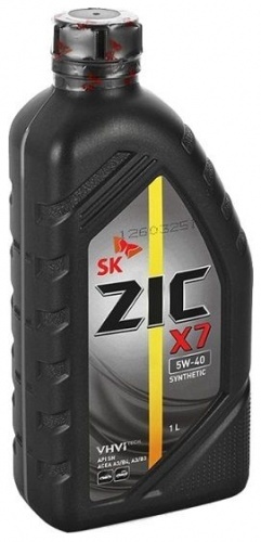 Масло Zic X7 5W-40 моторное синтетическое 1л