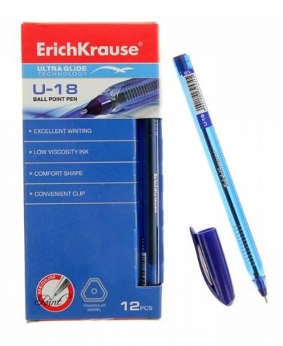 Ручка Erich krause Ultra glide u-18 шариковая 12шт
