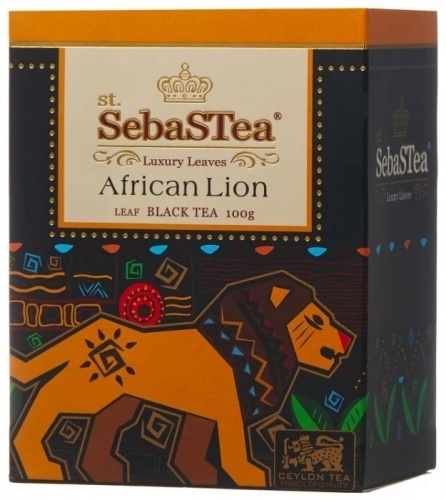 Чай SebaSTea African Lion черный листовой 100г