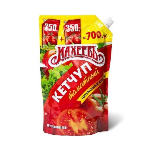 Кетчуп Махеевъ томатный Дой-Пак с дозатором 700г