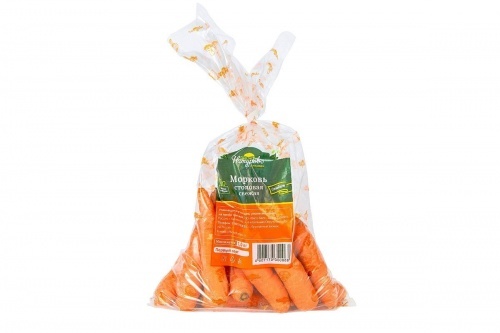 Морковь мытая в пакете, цена за кг