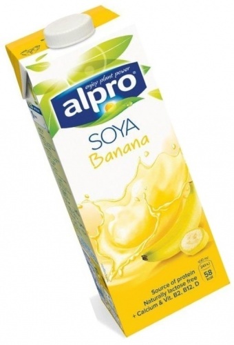 Напиток Alpro soya соевый со вкусом банана 1л