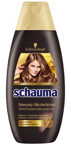 Шампунь Schauma для ломких секущихся волос с маслом арганы и ванилью 380мл