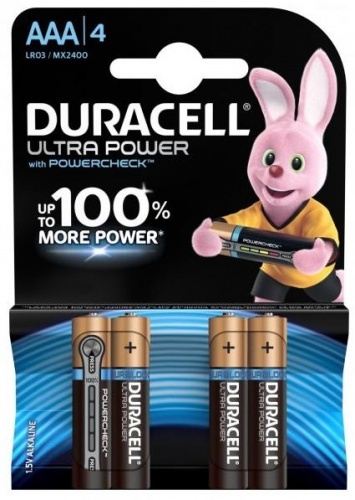  Батарейка Duracell Ultra Power тип ААА 4шт