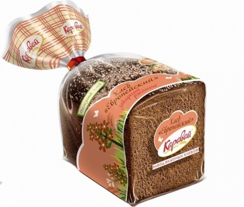 Хлеб Европейский Каравай половинка нарезка 300г