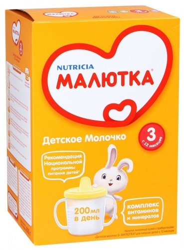 Смесь для детей Nutricia Малютка 3 Детское молочко сухая молочная с пребиотиками с 12 месяцев 600г