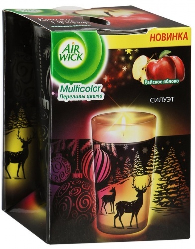 Свеча Airwick ароматизированная Переливы цвета, Силуэт Райское яблоко 152г