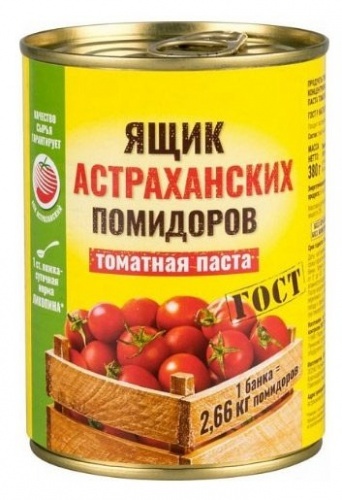 Томатная паста Ящик астраханских помидоров 380г