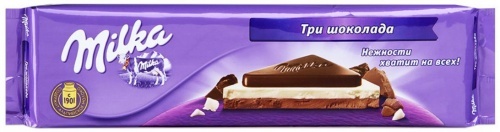 Шоколад Milka Три шоколада 250г
