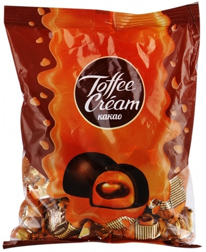 Конфеты Toffee cream какао 250г