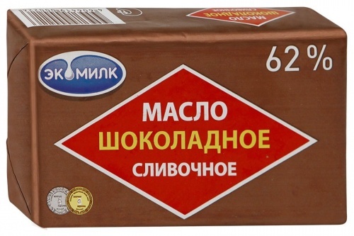 Масло Экомилк шоколадное 62%, 180г