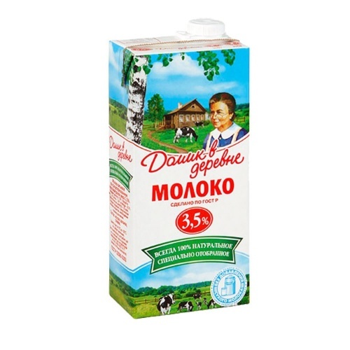 Молоко Домик в деревне стерилизованное 3,5% 950г