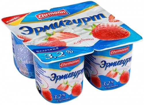 Продукт йогуртный Эрмигурт молочный с лесными ягодами 3,2% без ЗМЖ 100г