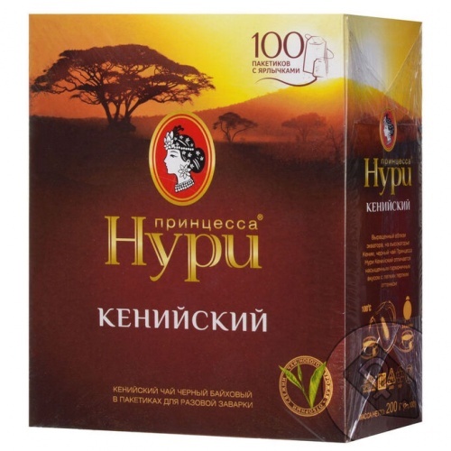 Чай Принцесса Нури черный кенийский в пакетиках 100 пак.х2г